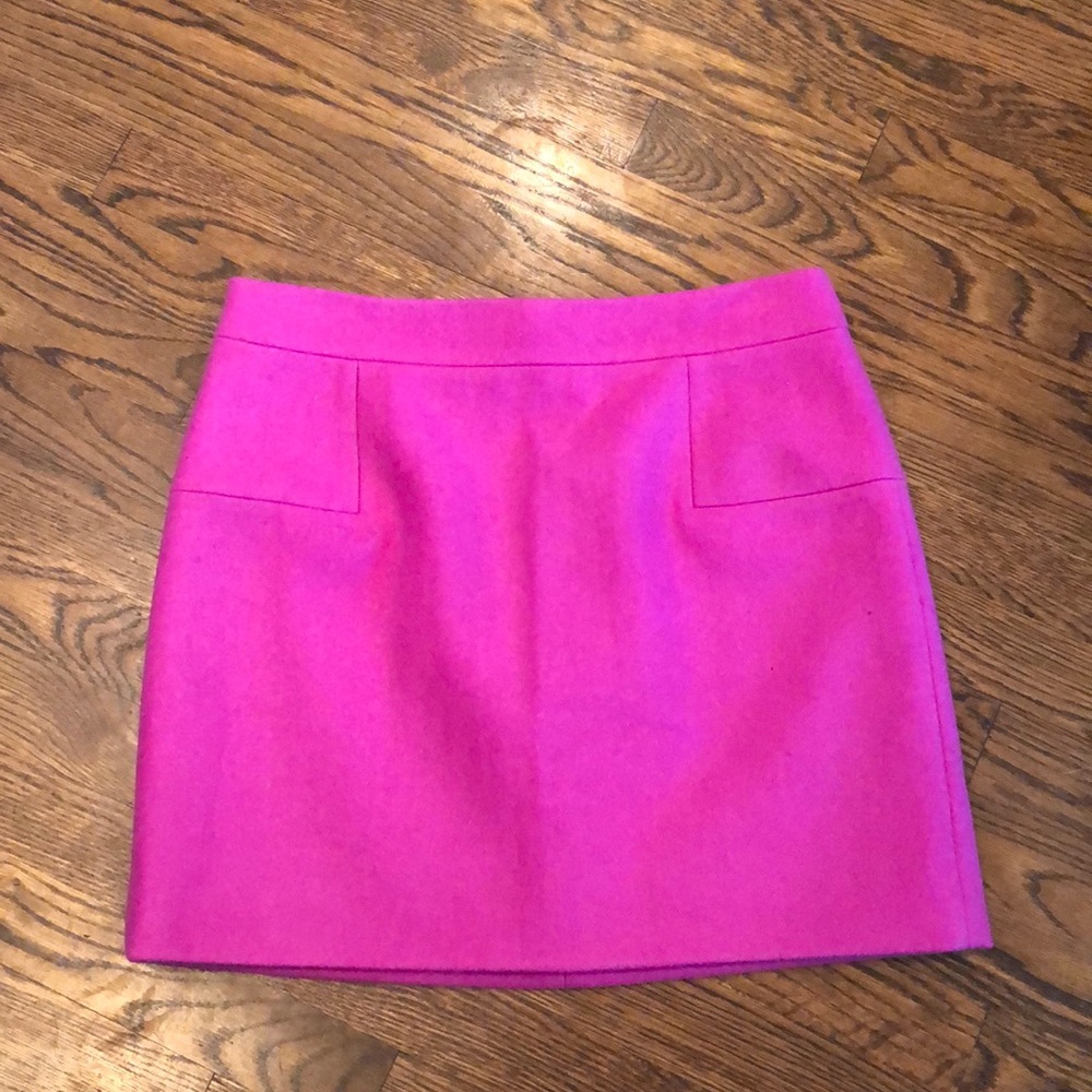 J crew lilac wool mini skirt sz 8